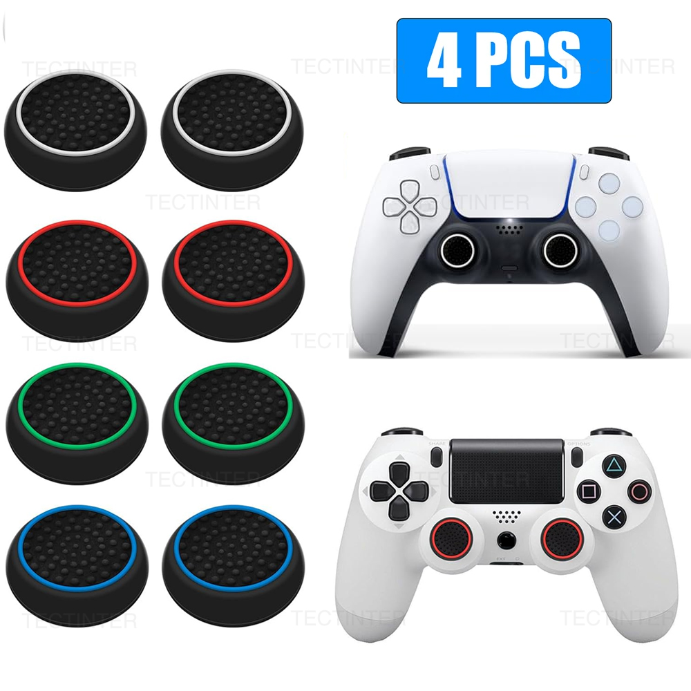 Gaming Accessories Ps4 - 4 Pezzi Copri-Stick Analogici in Silicone