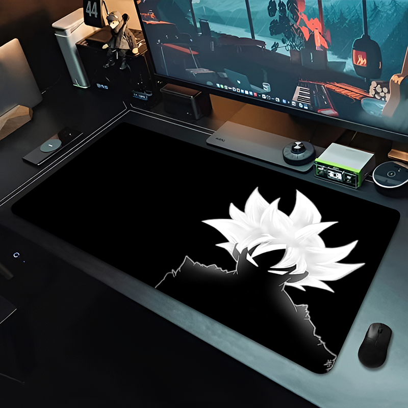 Gaming Accessories For Gaming Desk - Tappetino per Mouse DBZ Black Anime