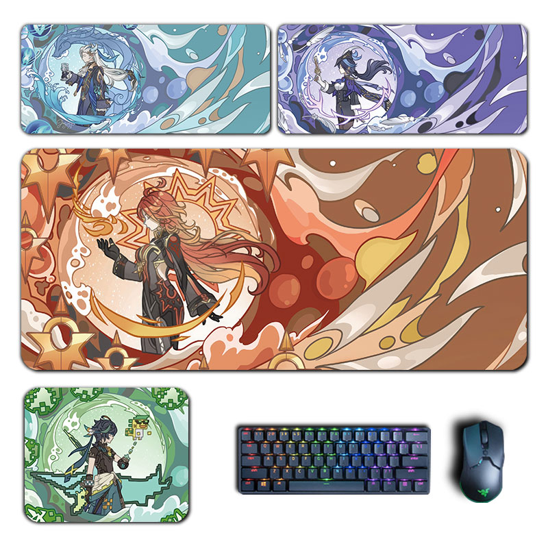 Gaming Accessories For Gaming Desk - Anime Genshin Impact Mouse Pad Hu