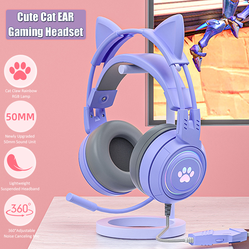Gaming Accessories Kids - Cuffie da gioco con orecchio di