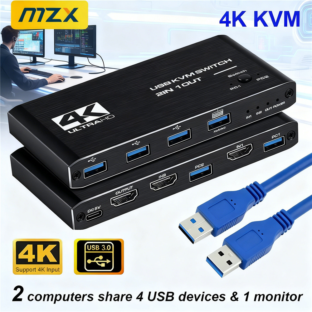 Switch KVM 4K 60Hz, Hub USB 3. - Gaming Equipment Accessories recensione e prezzo
